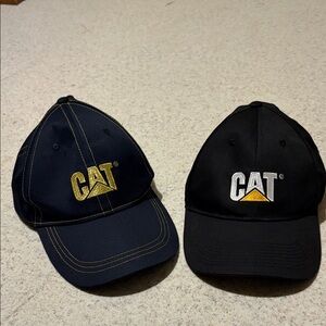 CAT Embroidered Logo Cap - Black and Navy